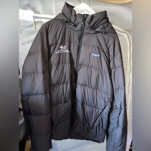 Patagonia Charcoal Hooded Puffer Jacket
